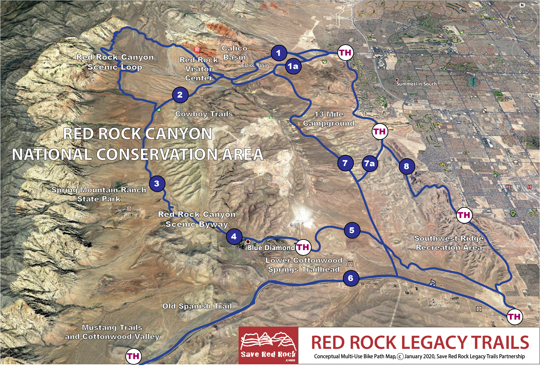 Red Rock Legacy Trails Map