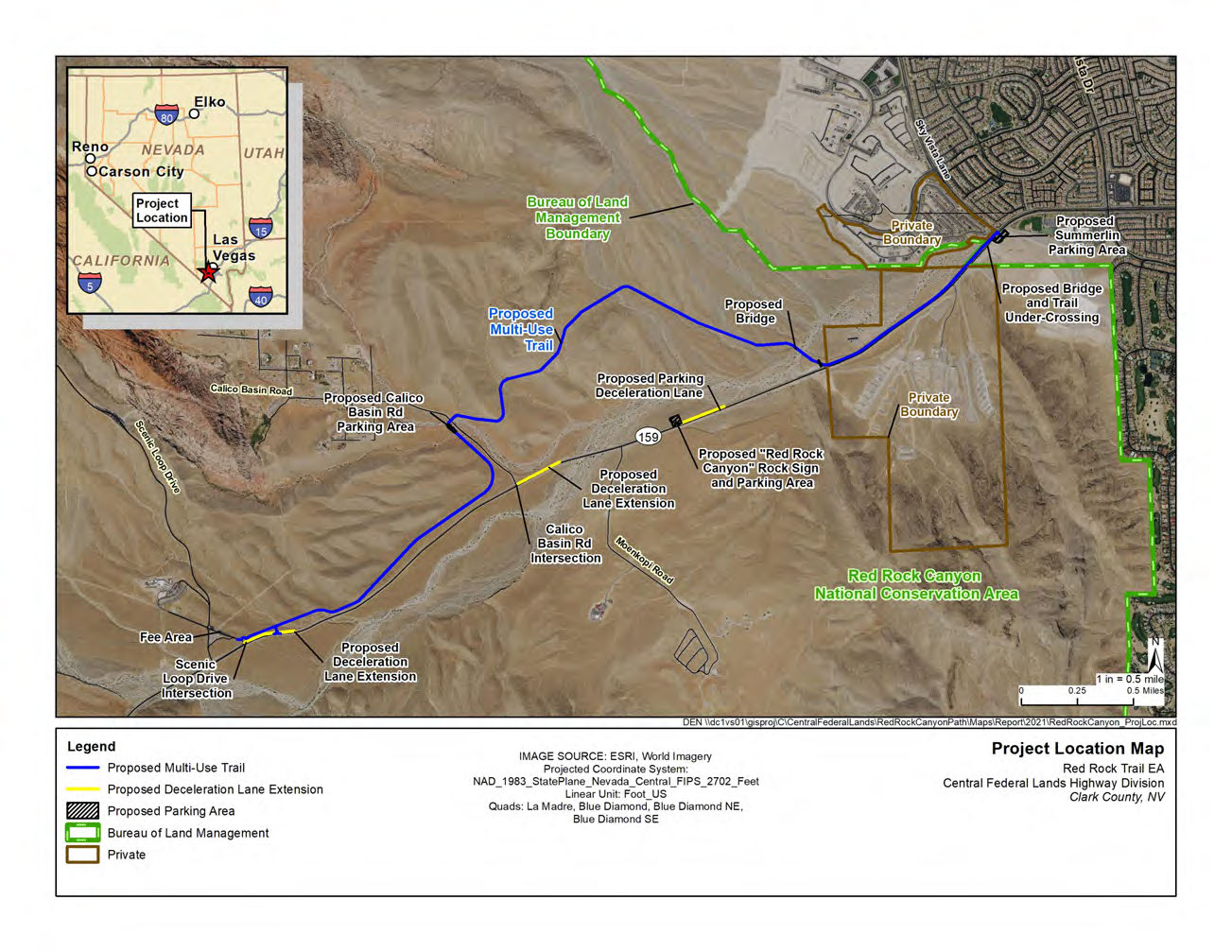 Red Rock Legacy Trail Zone 1 Map